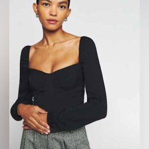 Reformation Black Long Sleeve Yop